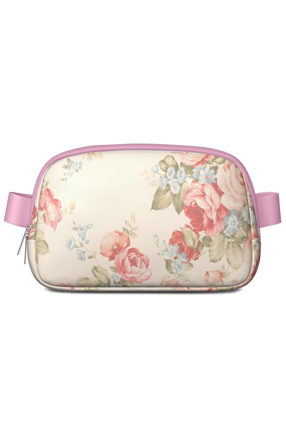 Bright Botanical Waist Bag – Floral Fanny Pack with Tropical Vibe, Artistic Bloom & Romantic Wildflowers