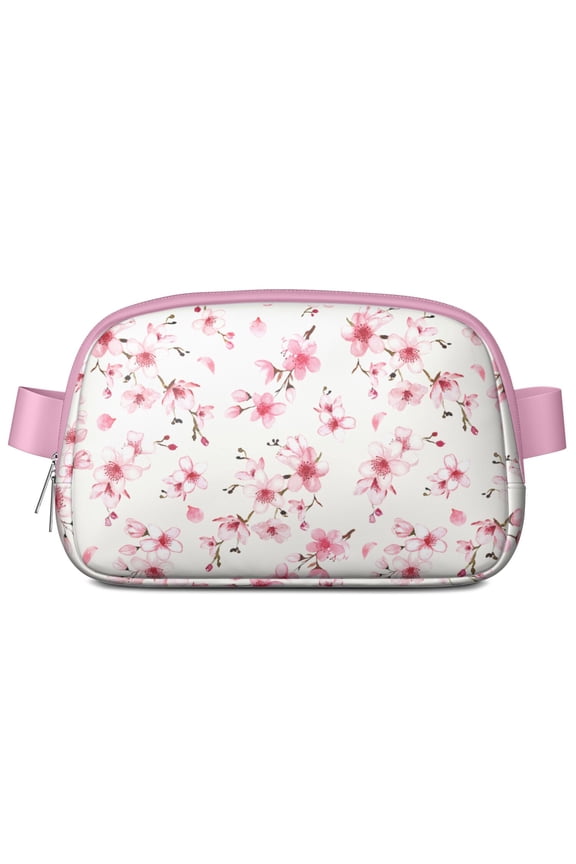 Bright Botanical Waist Bag – Floral Fanny Pack with Tropical Vibe, Artistic Bloom & Romantic Wildflowers