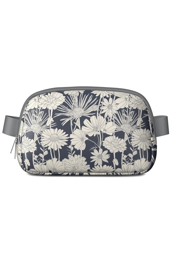 Bright Botanical Waist Bag – Floral Fanny Pack with Tropical Vibe, Artistic Bloom & Romantic Wildflowers