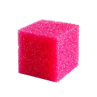  3PCS Scrub Sponges Plain Pink Solid Color Pop-up Dish