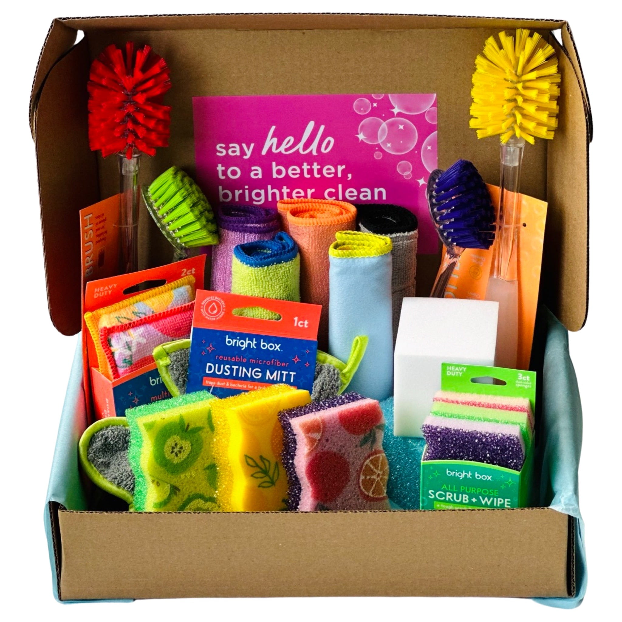 Bright Box Kitchen Scrub Wipe Nylon Brush Seasonal Cleaning