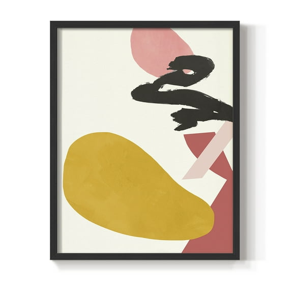 Bright Boy I Framed Print in Black Solid Wood Framed Print No Nail Hanging