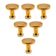 thumbnail image 1 of Bright Brass Drawer Door Knobs 1.25" Dia. x 1.25" H Classic Round Modern Doorknobs for Kitchen Cabinet, Dresser, Wardrobe Doors w/Screws Renovators Supply Pack of 6, 1 of 8