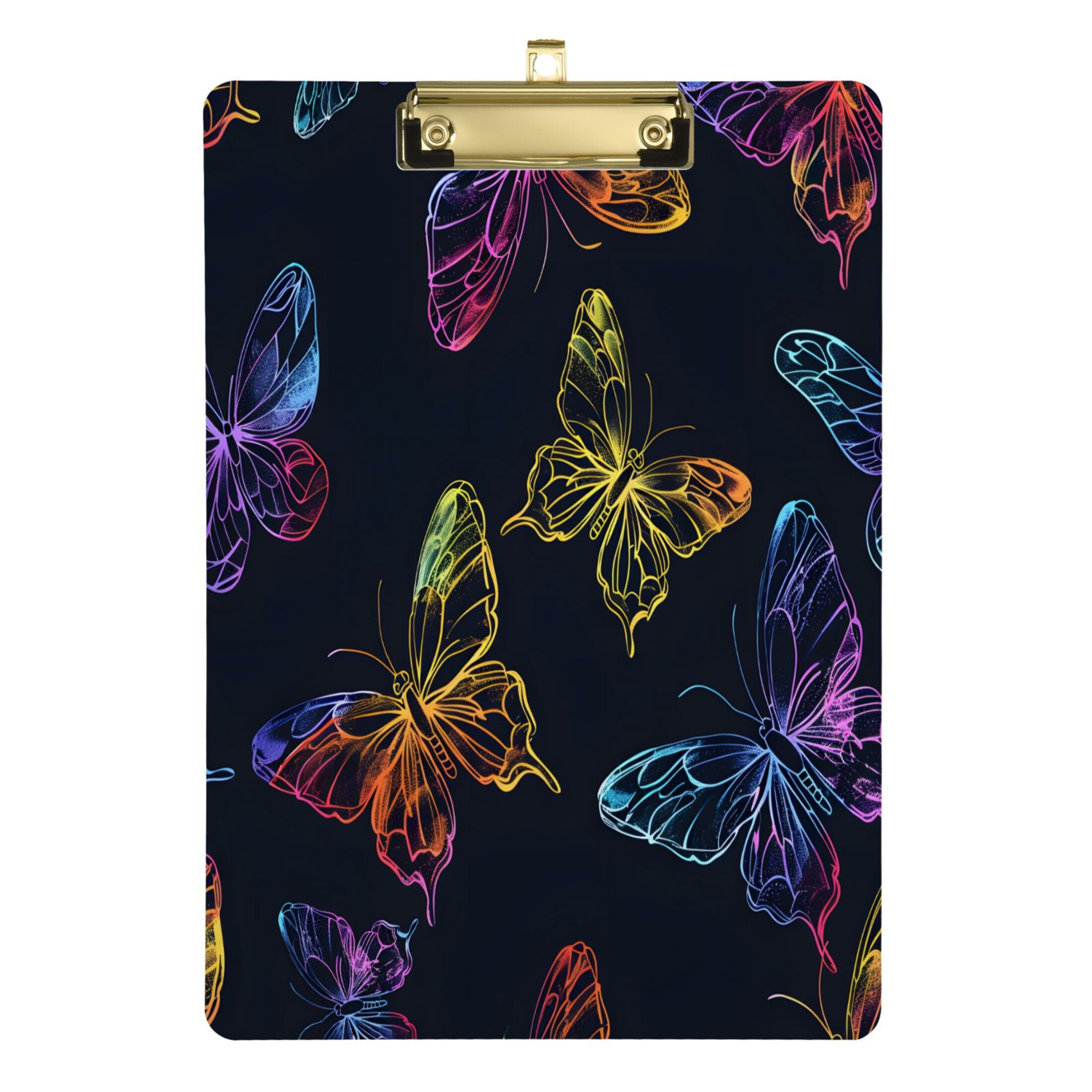Bright Butterflies Acrylic Clipboards A4 Standard Letter Size Clipboard