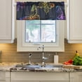 thumbnail image 1 of Bright Butterflies Curtain Valances Farmhouse Design Window Treatment Decor Blackout Rod Pocket for Windows Living Room Kitchen 54" x 18", 1 of 5
