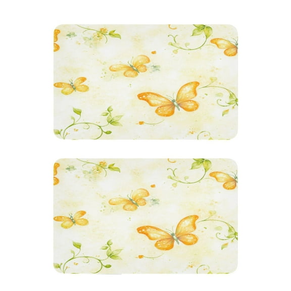 Bright Butterflies Pattern 2 Pack 4x2.5 Inch Magnetic Stickers Thick and Strong for Fridge Dishwasher Teaching