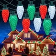 thumbnail image 1 of Bright C9 Christmas String Lights,6.5/10/16.5/21/33/40/170Ft Waterproof Connectable Green Wire Fairy Lights, Christmas Lights for Indoor Outdoor Home Garden Yard Xmas Tree House Decorations, 1 of 10