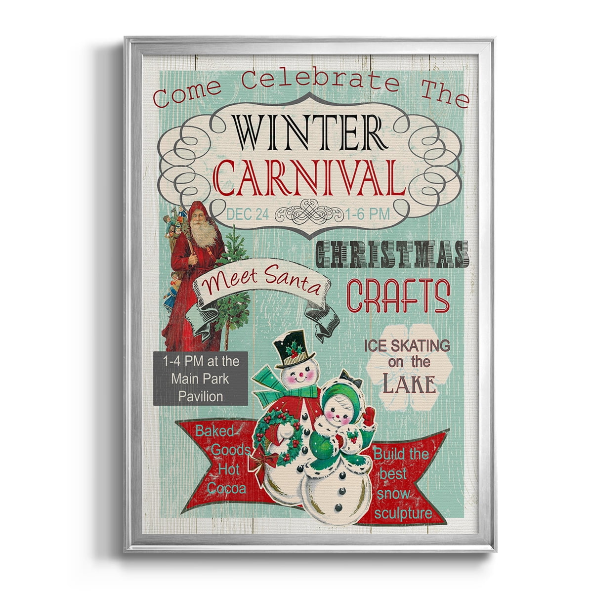 Bright Christmas Carnival Premium Framed Print - Ready to Hang