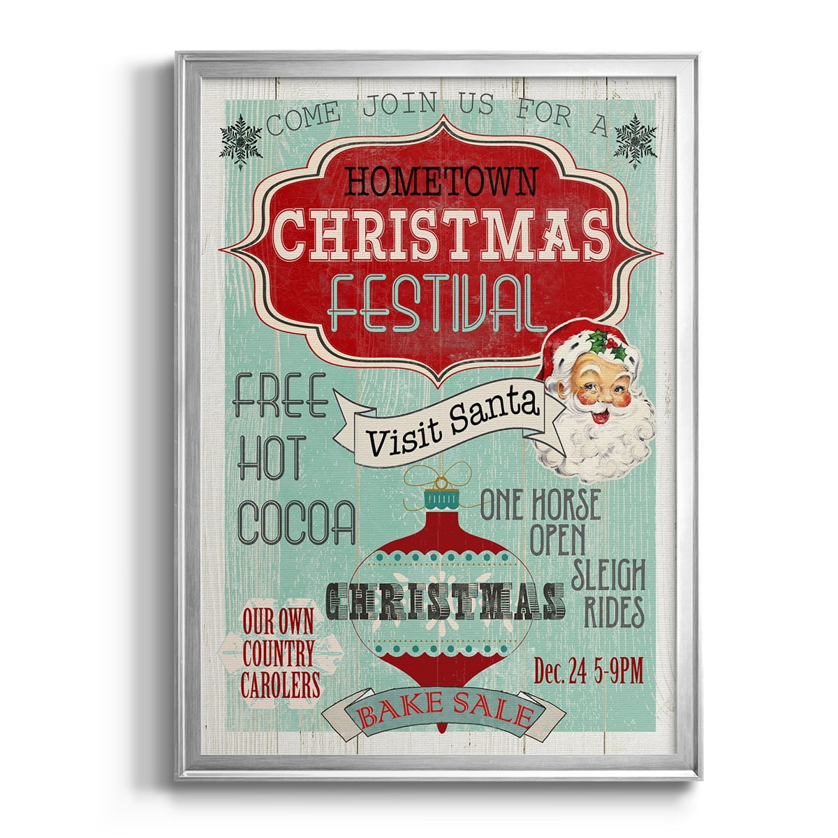 Bright Christmas Festival Premium Framed Print - Ready to Hang