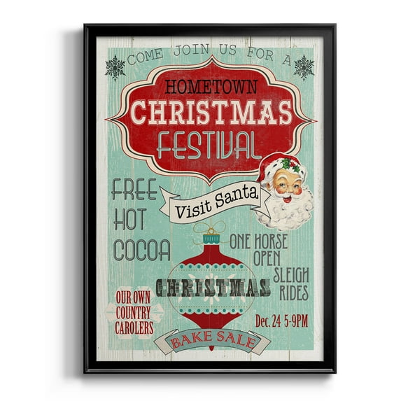 Bright Christmas Festival Premium Framed Print - Ready to Hang