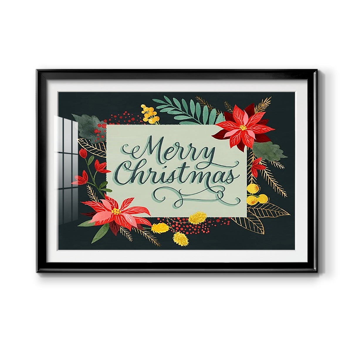 Bright Christmas Night I Premium Framed Print - Ready to Hang