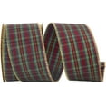 thumbnail image 1 of Bright Christmas Tartan Wired Ribbon - 2 1/2" x 20 Yards, Red, Green, Gold, Blue, Bright Plaid, Wreath, Gift Wrap, Bows, 1 of 2