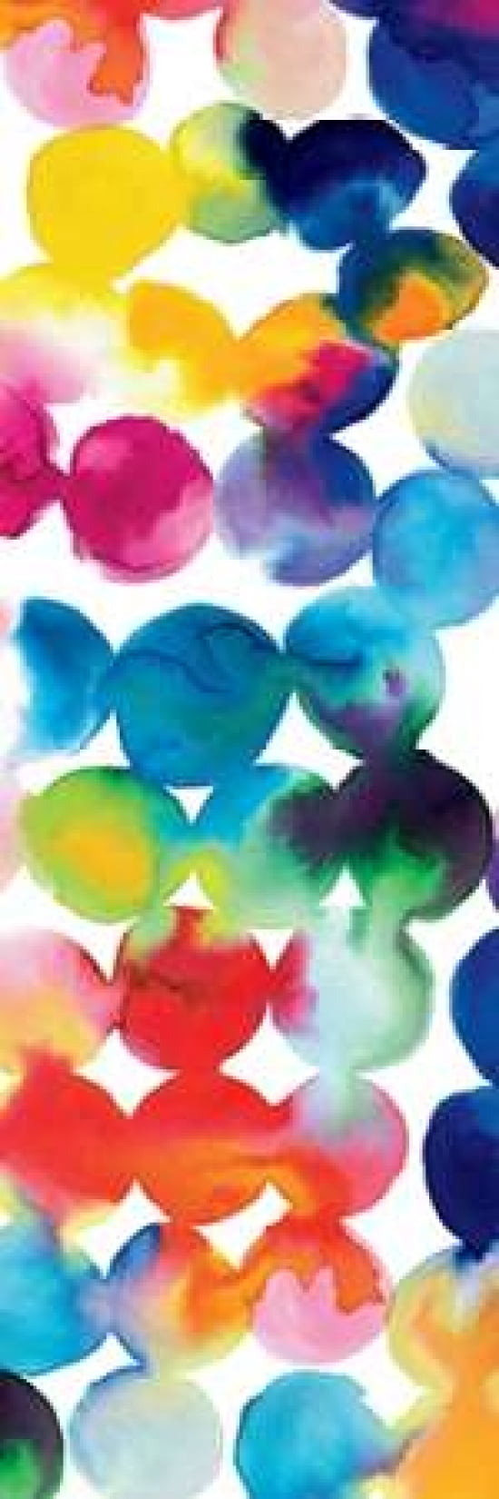 Bright Circles III Canvas Art - Wild Apple Portfolio (8 x 24)