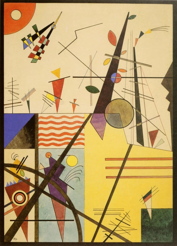 Bright Clarity 1924 Canvas Art - Wassily Kandinsky (24 x 36)
