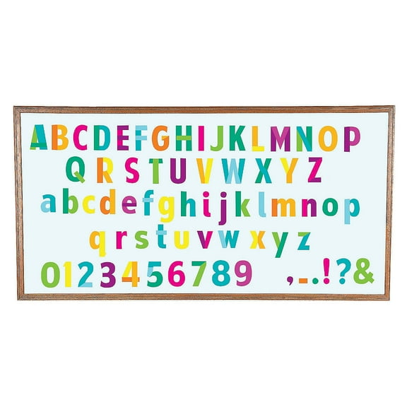 Bright Classroom Bulletin Board Letters - Educational - 228 Pieces