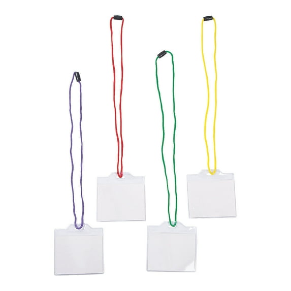 Bright Color Badge Holders - Jewelry - 12 Pieces
