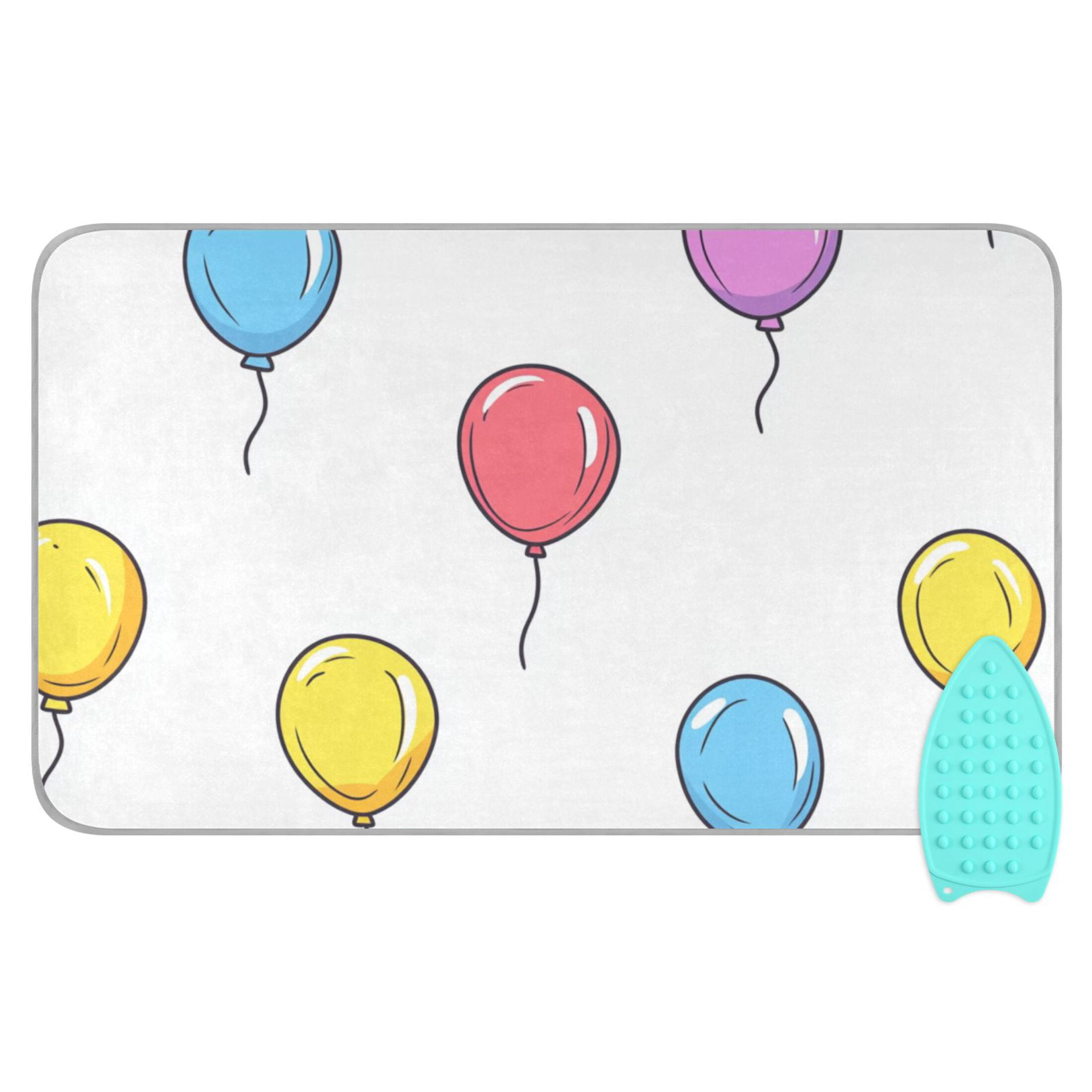Bright Color Balloons Ironing Mat Blanket Portable Travel Ironing Pad Heat Resistant Pad 47.2" x 27.6”