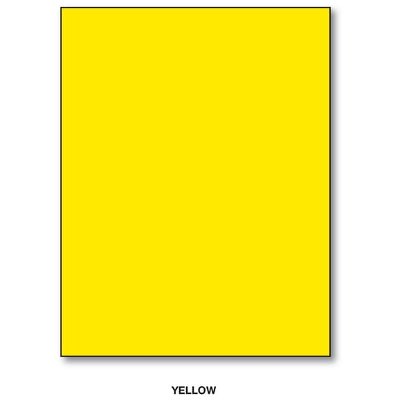 Bright Color Card Stock Paper, 65lb. 8.5 X 11 Inches - 50 Sheets Per Pack