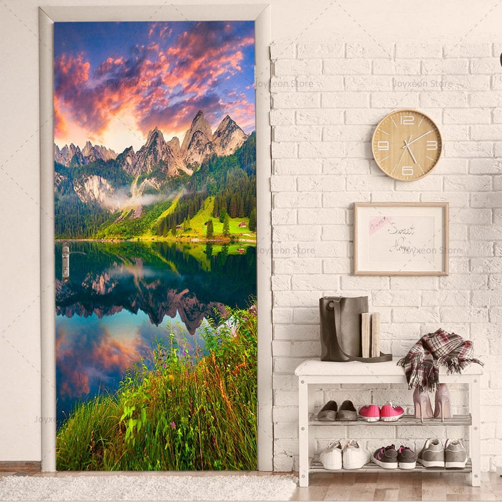 Bright Color Door Sticker Bright Color Style Vinyl PVC Decoration Full ...