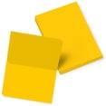 thumbnail image 1 of Bright Color Folding Greeting Cards | 4.5” x 6” Inches When Folded in Half | 50 Sheets Per Pack | Gold, 1 of 5