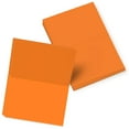 thumbnail image 1 of Bright Color Folding Greeting Cards | 4.5” x 6” Inches When Folded in Half | 50 Sheets Per Pack | Orange, 1 of 5