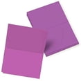 thumbnail image 1 of Bright Color Folding Greeting Cards | 4.5” x 6” Inches When Folded in Half | 50 Sheets Per Pack | Violet, 1 of 5