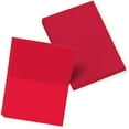 thumbnail image 1 of Bright Color Folding Greeting Cards | 5” x 7” Inches When Folded in Half | 50 Sheets Per Pack | Red, 1 of 4