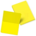 thumbnail image 1 of Bright Color Folding Greeting Cards | 5” x 7” Inches When Folded in Half | 50 Sheets Per Pack | Ultra Lemon, 1 of 4