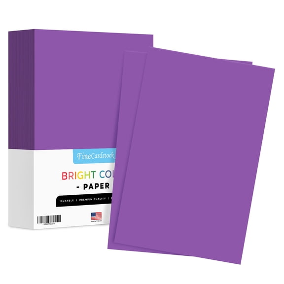 Bright Color Paper Regular 24lb - 1 Ream of 500 Papers Per Pack (11 x 17, Gravity Grape)