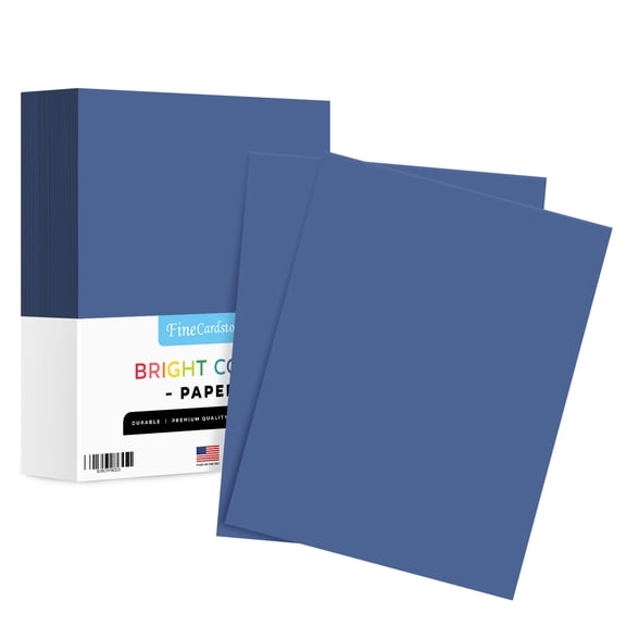 Bright Color Paper Regular 24lb - 1 Ream of 500 Papers Per Pack (8.5 x 11, Blast-Off Blue)