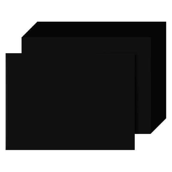 Bright Color Paper Regular 24lb - Size 9 x 12 Inches - 1 Ream of 500 Papers Per Pack (Black)