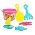 thumbnail image 1 of Bright Color Plastic Beach Bucket and Shovel Set, Sand Toys for Outdoor Summer Fun for Boys, Playing in Sand Park Backyard and Beach Activities 6Pcs Set, 1 of 9