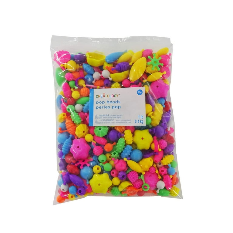 Creatology Pop Beads Perles Pop Multicolored Multishaped Beads.