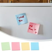 Bright Color Sticky Notes 100 Sheets Per Pad, Strong Adhesion No Curl Paper - Removable for Office Home Daily Reminders