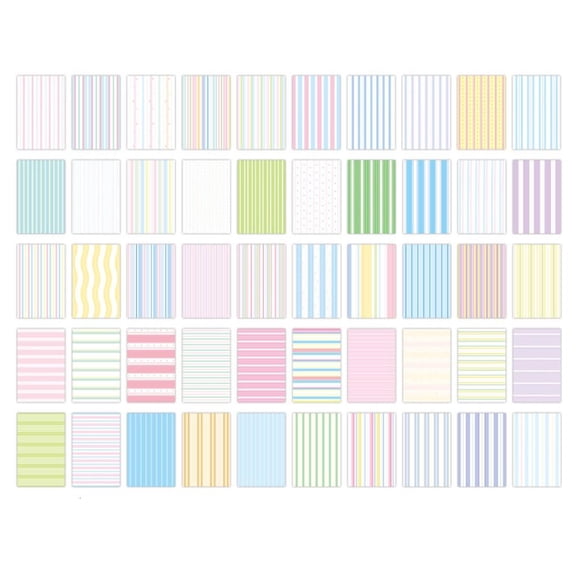 Bright Color Tearable Sticky Note Adhesive Lined Notepads Note Book Multipurpose Notes Pad for Writing Offices Supplies