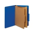 thumbnail image 1 of Bright Colored Pressboard Classification Folders 2 Dividers, Legal Size, Cobalt Blue, 10/Box, 1 of 3