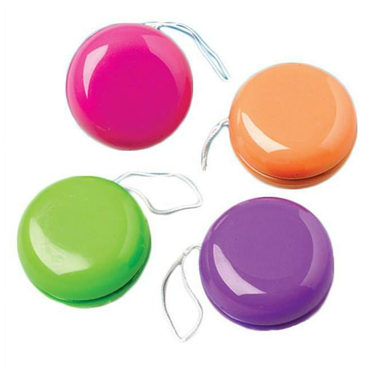 Bright Colored Yo-Yos - Pack of 12