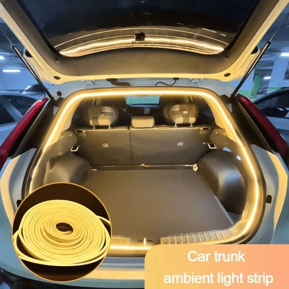 Bright and Colorful 5m DC12V Flexible LED Ambient Light Strip Made for Tesla Model Y 3 S After Trunk Frunk Create A Striking Interior Experience with This Silicone DIY Decorative Car Lamp