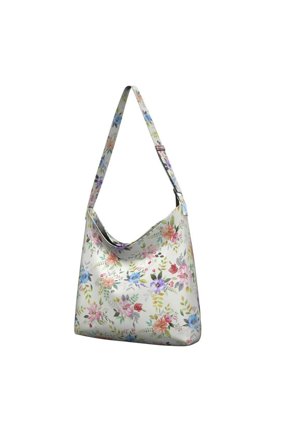 Bright Colorful Floral Crossbody Purse | Minimalist Everyday Bag | Spacious for Work & Travel