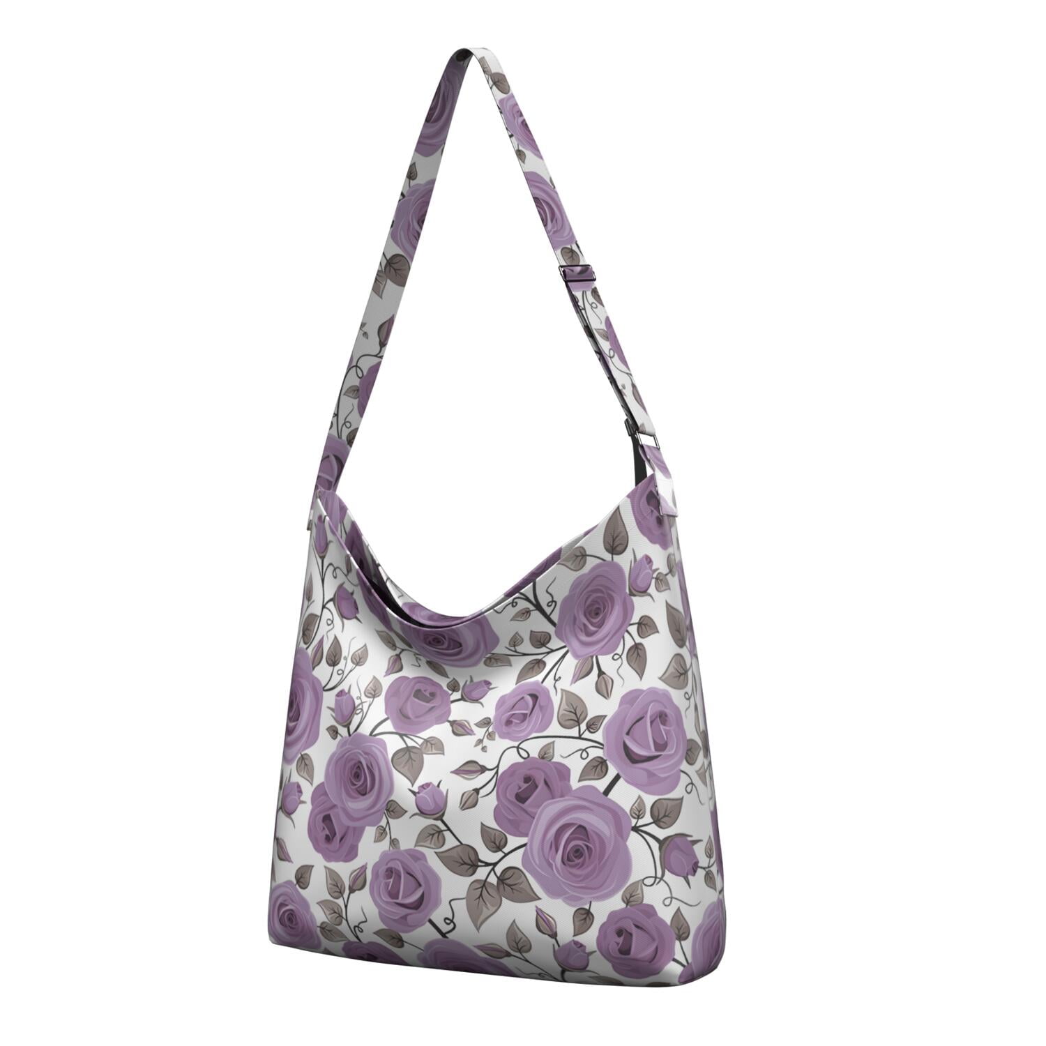 Bright Colorful Floral Crossbody Purse | Minimalist Everyday Bag | Spacious for Work & Travel