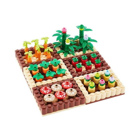 General Jims Toys & Bricks Vegetable Garden Plot, Diorama Model  Building Blocks Set