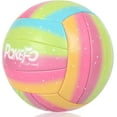 thumbnail image 1 of Bright Colors Mixed Soft Volleyball for Indoor Outdoor Beach , Ideal for Kids Youth Adults Elders Training, 1 of 6