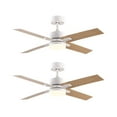 thumbnail image 1 of Bright Corners Modern Ceiling Fan with Light and Remote Control for Living Room 4 Blades (Set of 2), 1 of 6