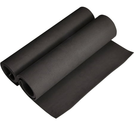 Bright Creations 2-Pack EVA Foam Rolls, 3mm Thick High-Density Formable Black Foam Sheets for Crafting, Cosplay Costumes, DIY Armor and Halloween Decorations, 14 x 39-Inch