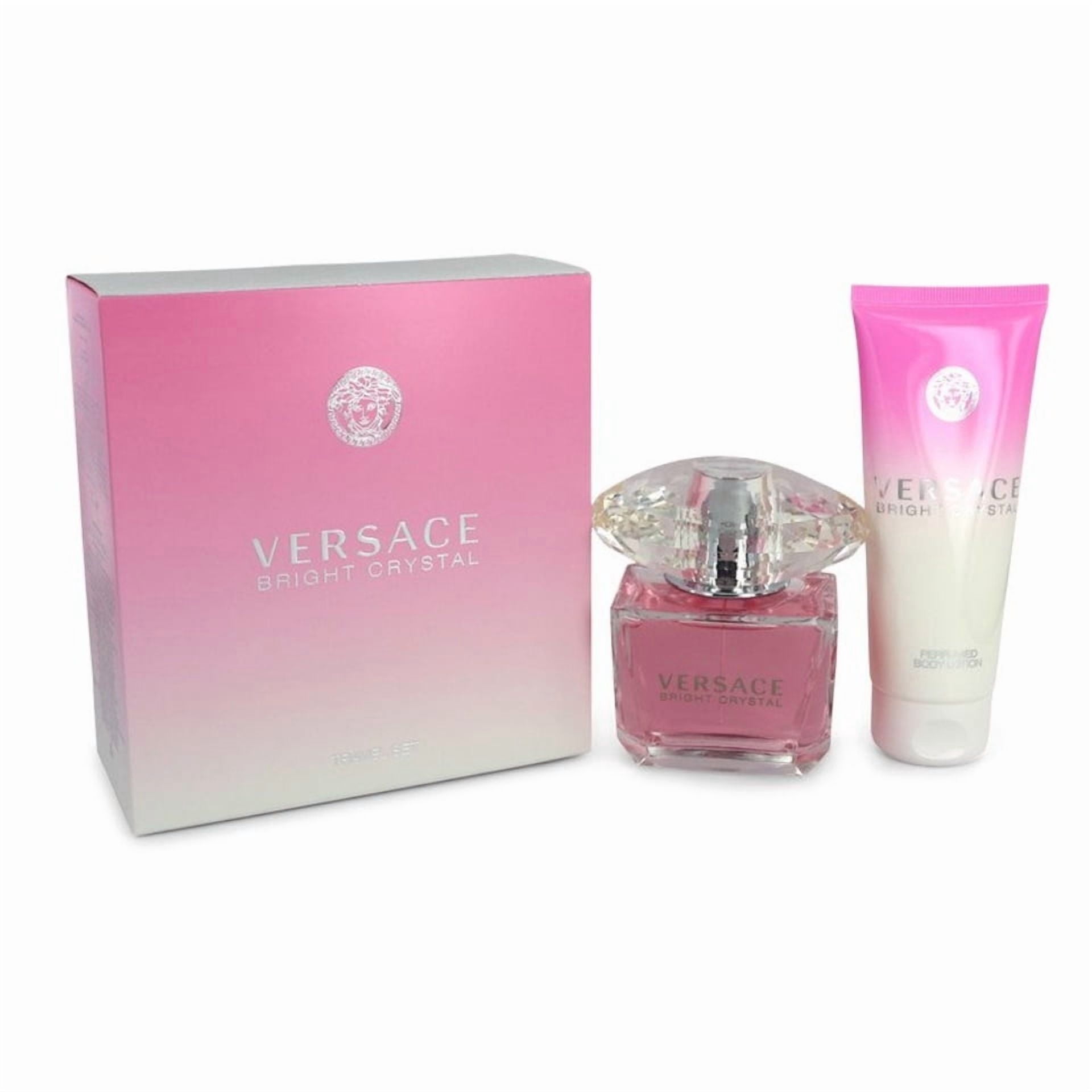 Versace Bright Crystal 2 Pc Gift Set (3.0 Oz EDT & 3.3 oz Body