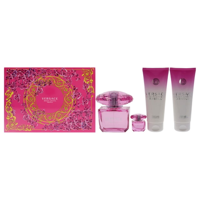 Bright Crystal Absolu by Versace for Women - 4 Pc Gift Set 3oz EDP ...