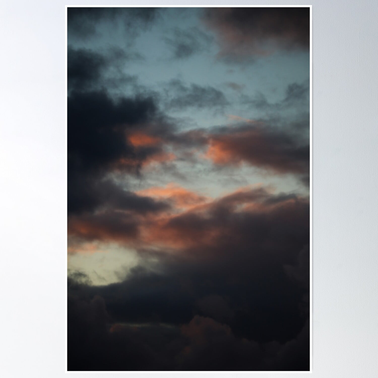 Bright Dark Colors In The Darkness Poster Wall Art, Modern Wall Decor ...