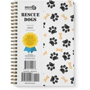 Bright Day Calendars to Do List Daily Task Checklist Planner Time Management Notebook by Bright Day Non Dated Flex Cover Spiral Organizer 8.25 x 6.25 (Rescue Dogs)