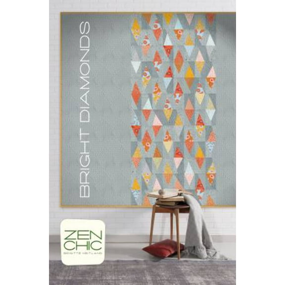 Bright Diamonds Quilt Pattern by Brigitte Heitland Zen Chic