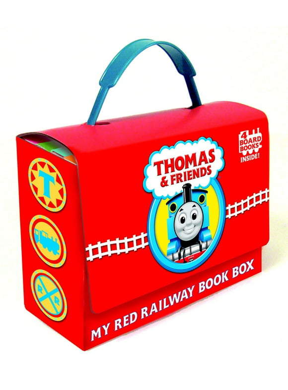Bright & Early Board Books(tm): Thomas and Friends: My Red Railway Book Box (Thomas & Friends) : Go, Train, Go!; Stop, Train, Stop!; A Crack in the Track!; And Blue Train, Green Train (Board book)